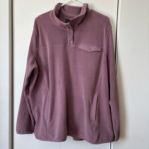 🎉4/30$🎉 32 Heat Plum Fleece Pullover Size XXL — 9/10